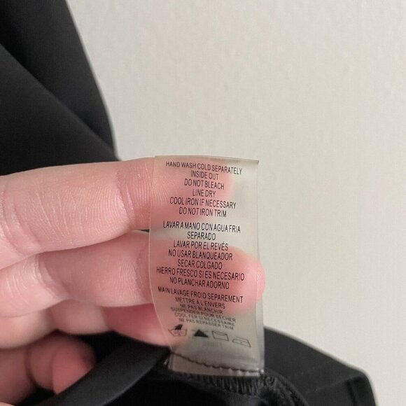 Calvin Klein Wmn S Black Lace Trim Riveted Sleeveless Zip Pullover Shell Blouse - Picture 6 of 8